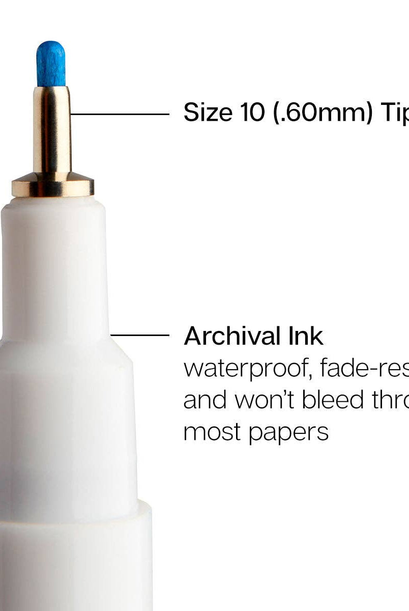 Inkline™ Fine Line Pens, 8 Colors Size 10 - Gather Goods Co.