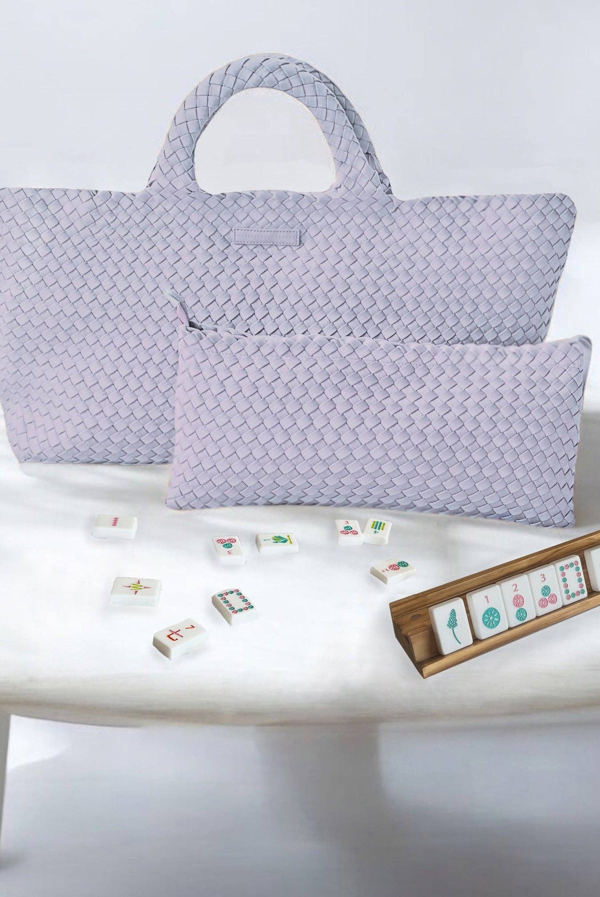 Mahjong Travel Bag, Lavender - Gather Goods Co.