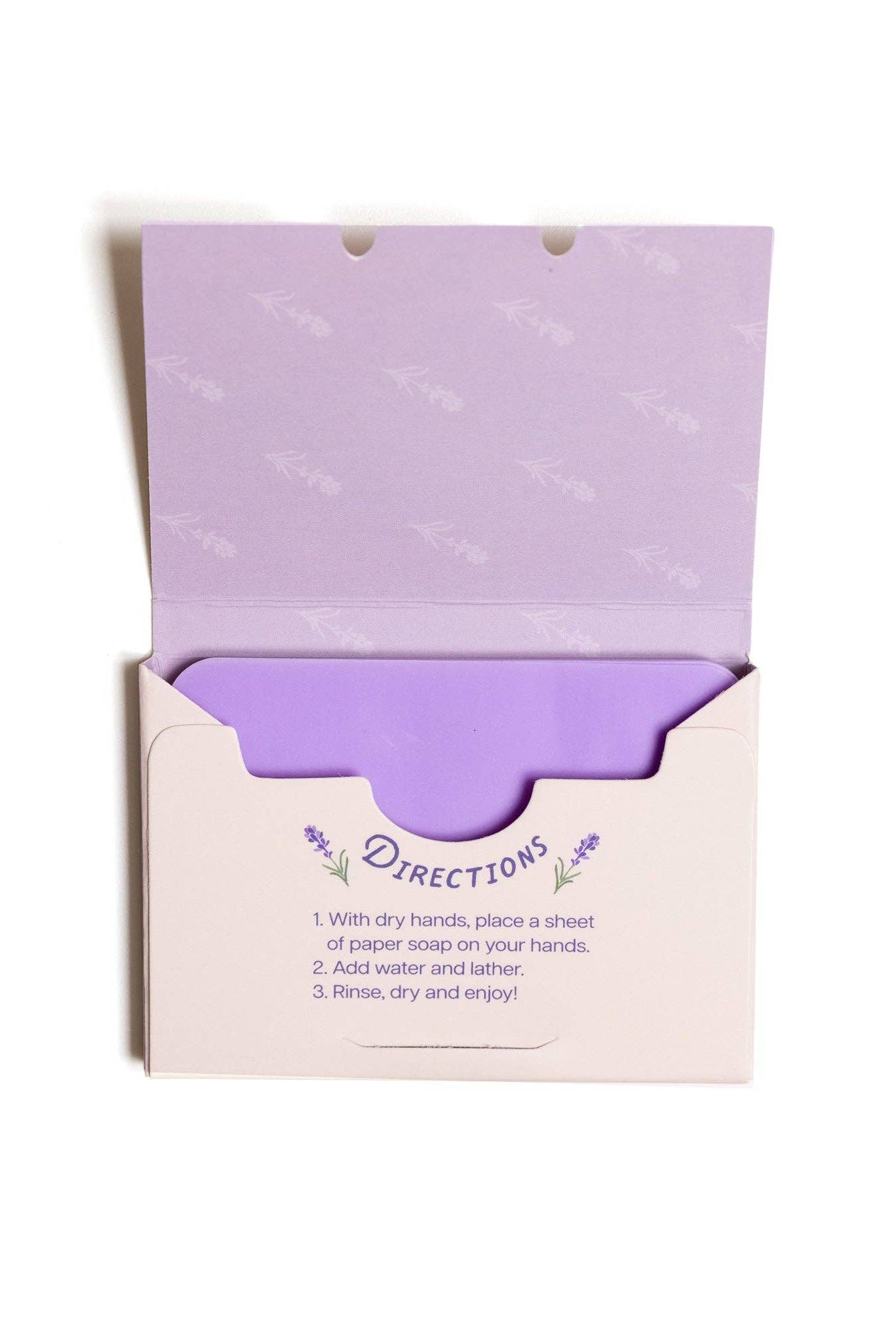 Paper Soap – Lavender Scent, Travel Size, 50 Sheets - Gather Goods Co.