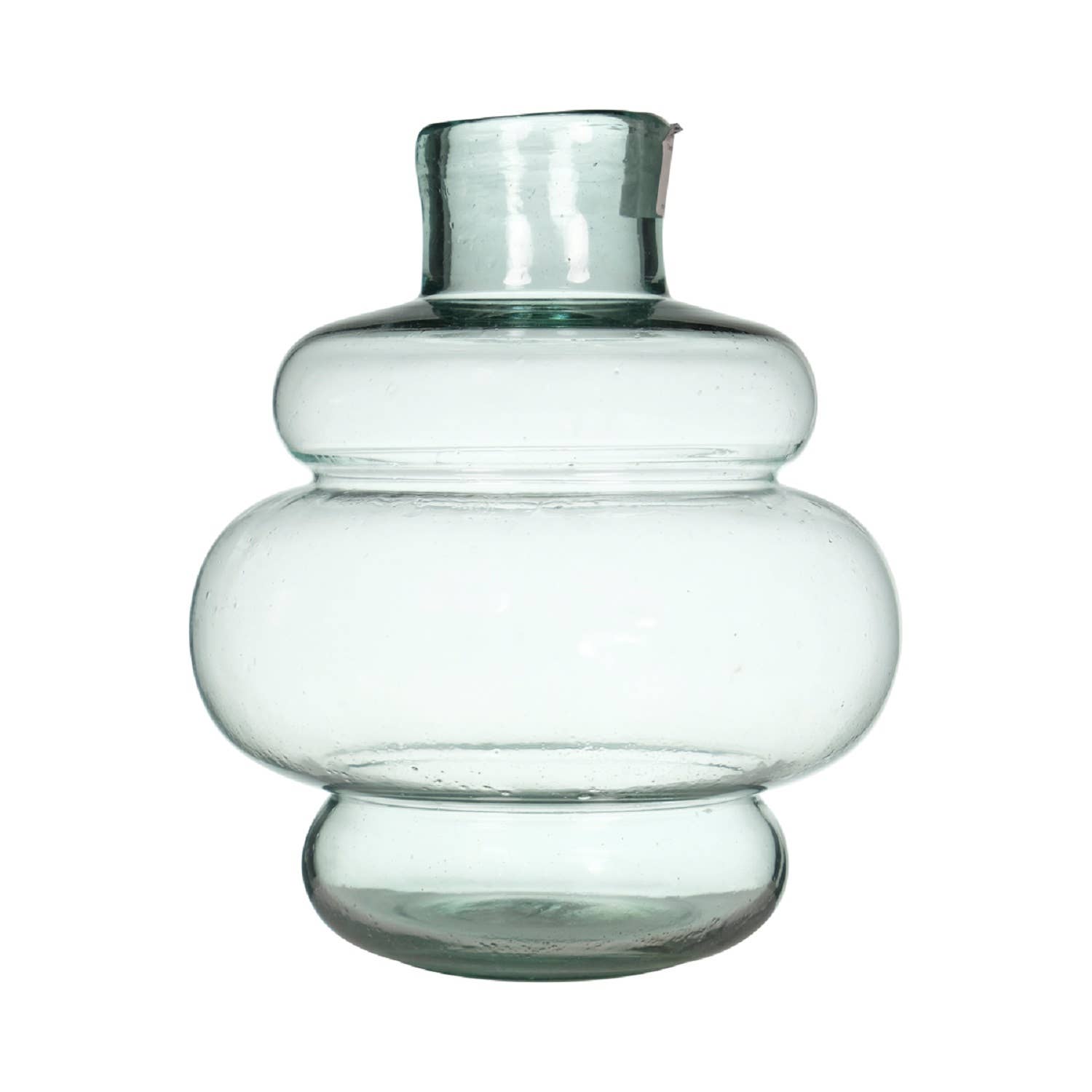 Recycled Glass Vase 7.9" Diameter - Gather Goods Co.