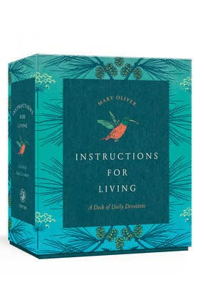 Instructions for Living, Mary Oliver Reflection Cards - Gather Goods Co.