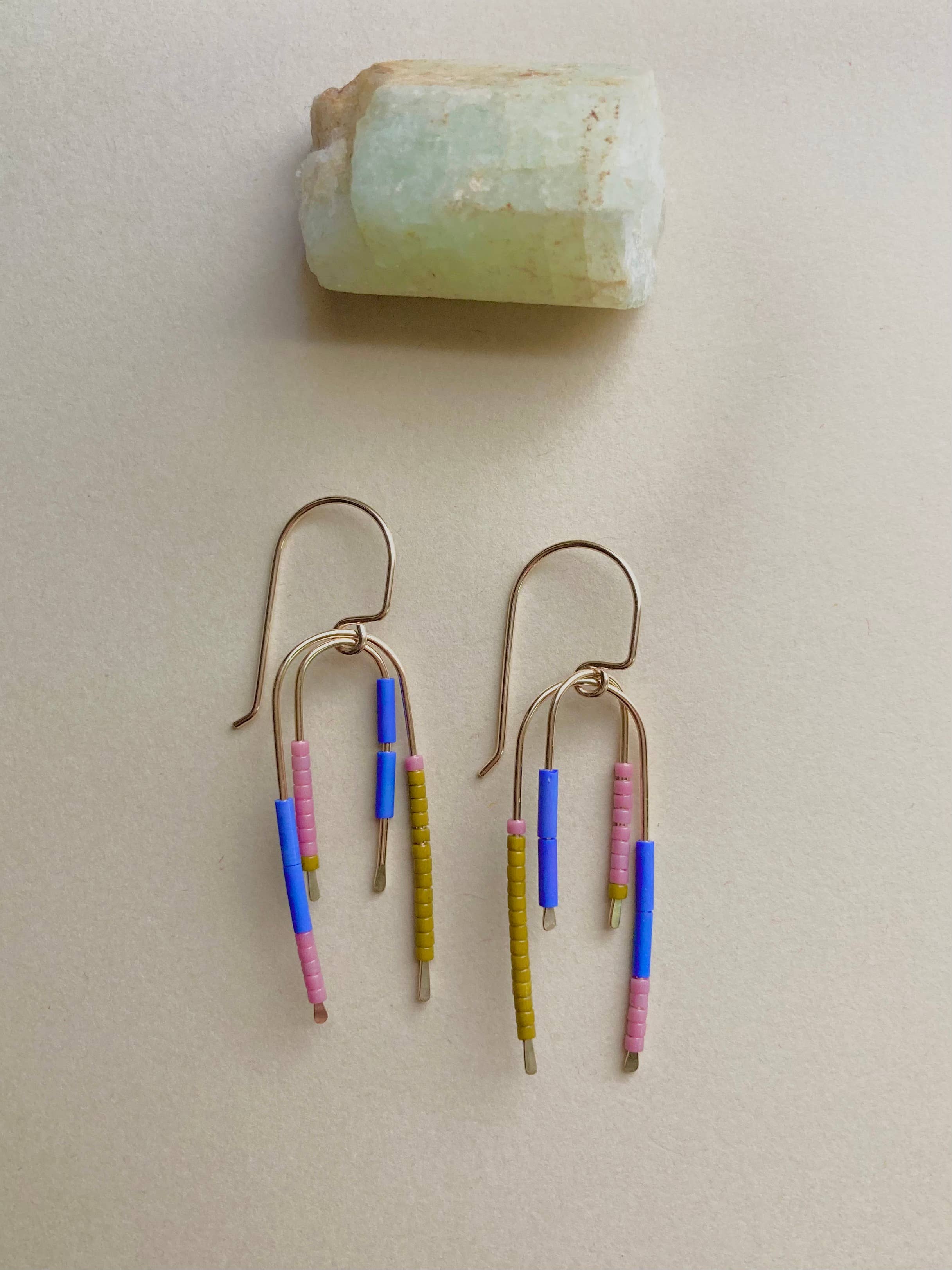 Seed Bead Dangle Earrings - Gather Goods Co.