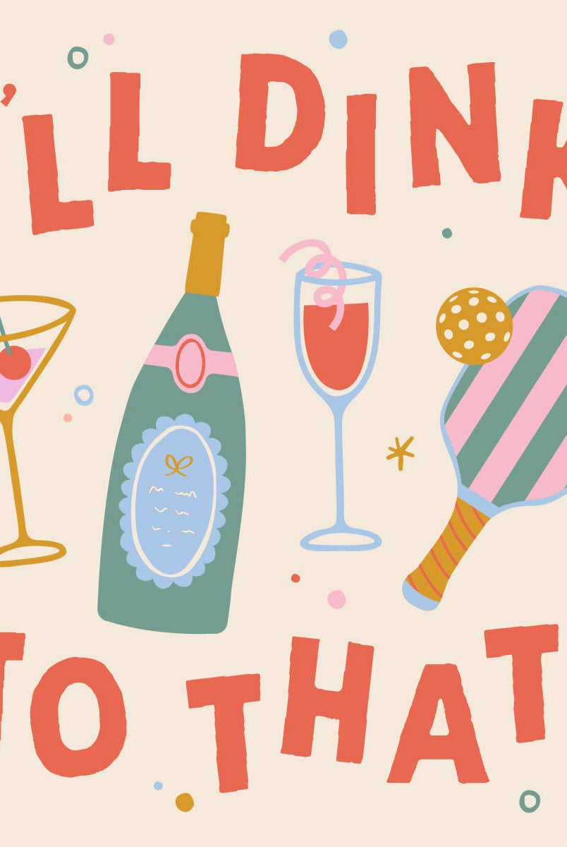 Funny Pickleball Cocktail Napkins | Dink To That - Gather Goods Co.