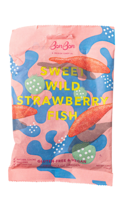 Sweet Wild Strawberry Swedish Fish Candy, Vegan and Gluten Free - Gather Goods Co.