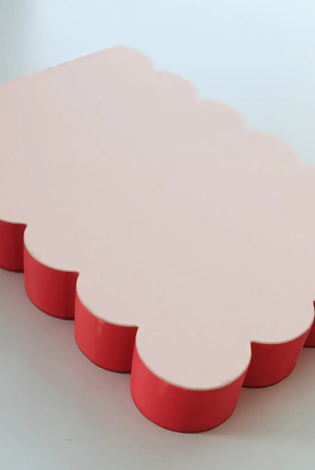 Scalloped Shaped Notepad | Peach + Persimmon Edge - Gather Goods Co.