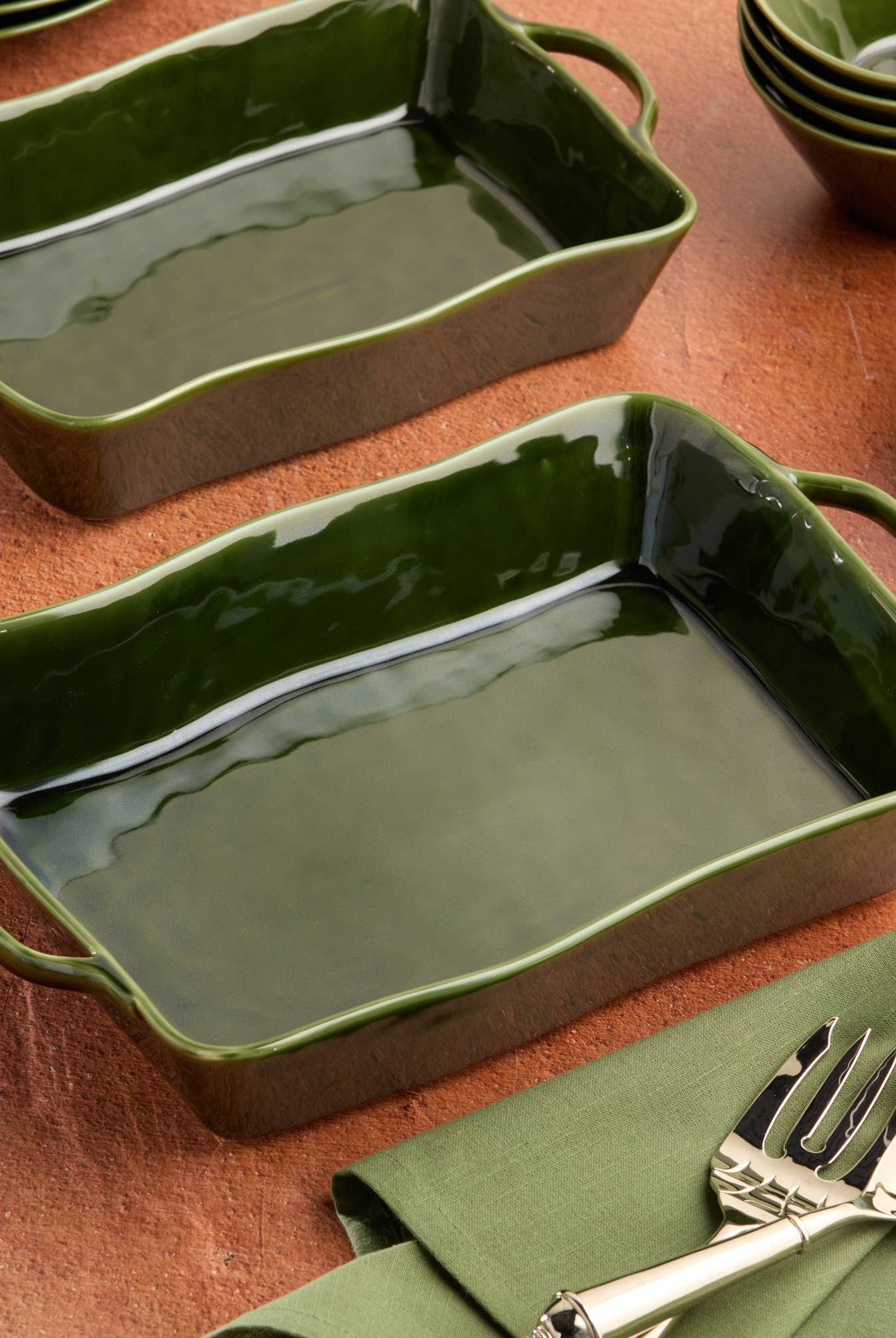 Harvest Fields Large Rectangular Baker 16x10.25x3in - Gather Goods Co.