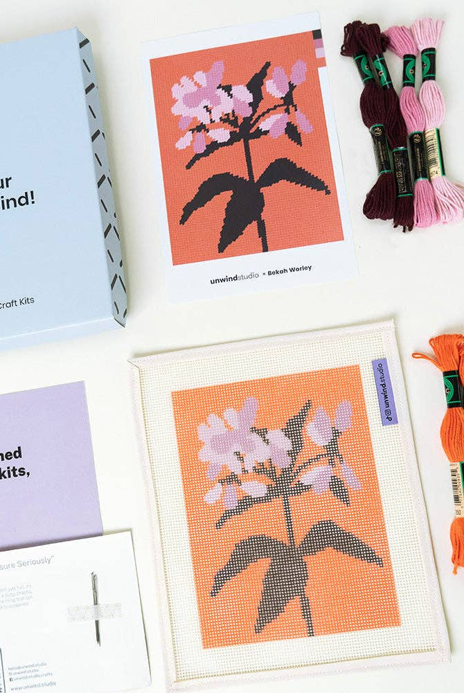 Joe Pye Weed Needlepoint Kit - Gather Goods Co.