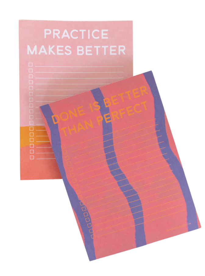 To Do List Notepad, Done Is Better Than Perfect - Gather Goods Co.