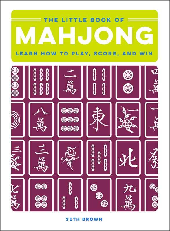 Book cover of 'The Little Book of Mahjong' with mahjong tiles and text.