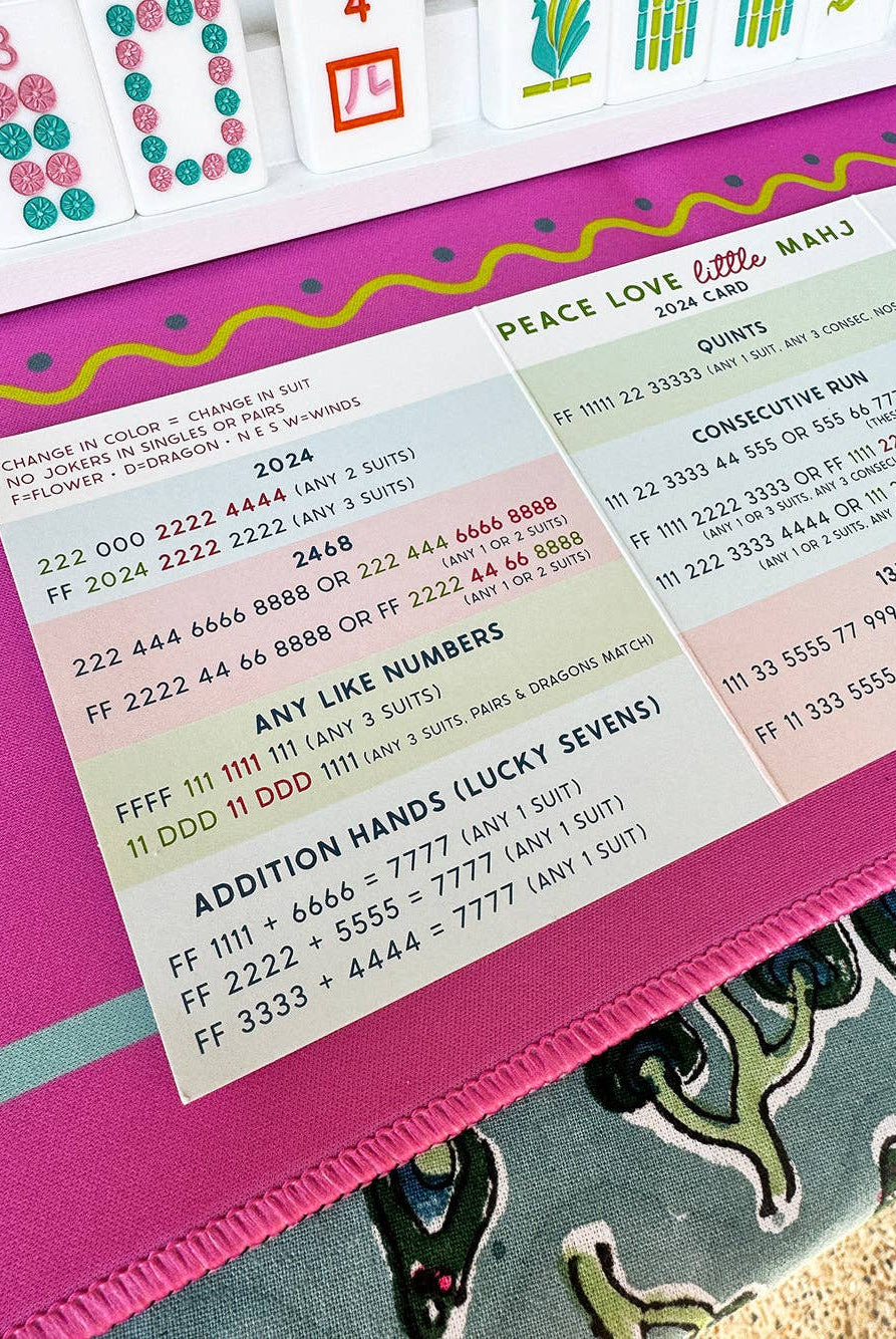 2025 Little Mahj Card - Gather Goods Co.