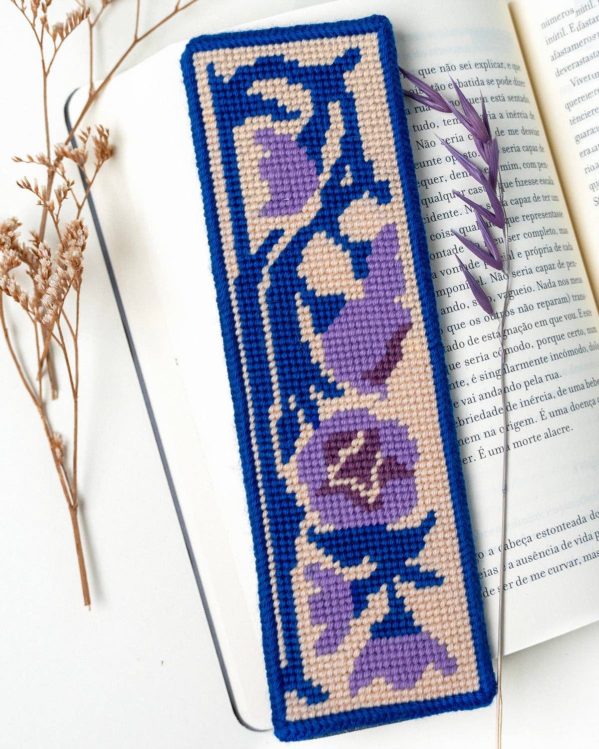 Bluebell Bookmark Needlepoint Kit - Gather Goods Co.