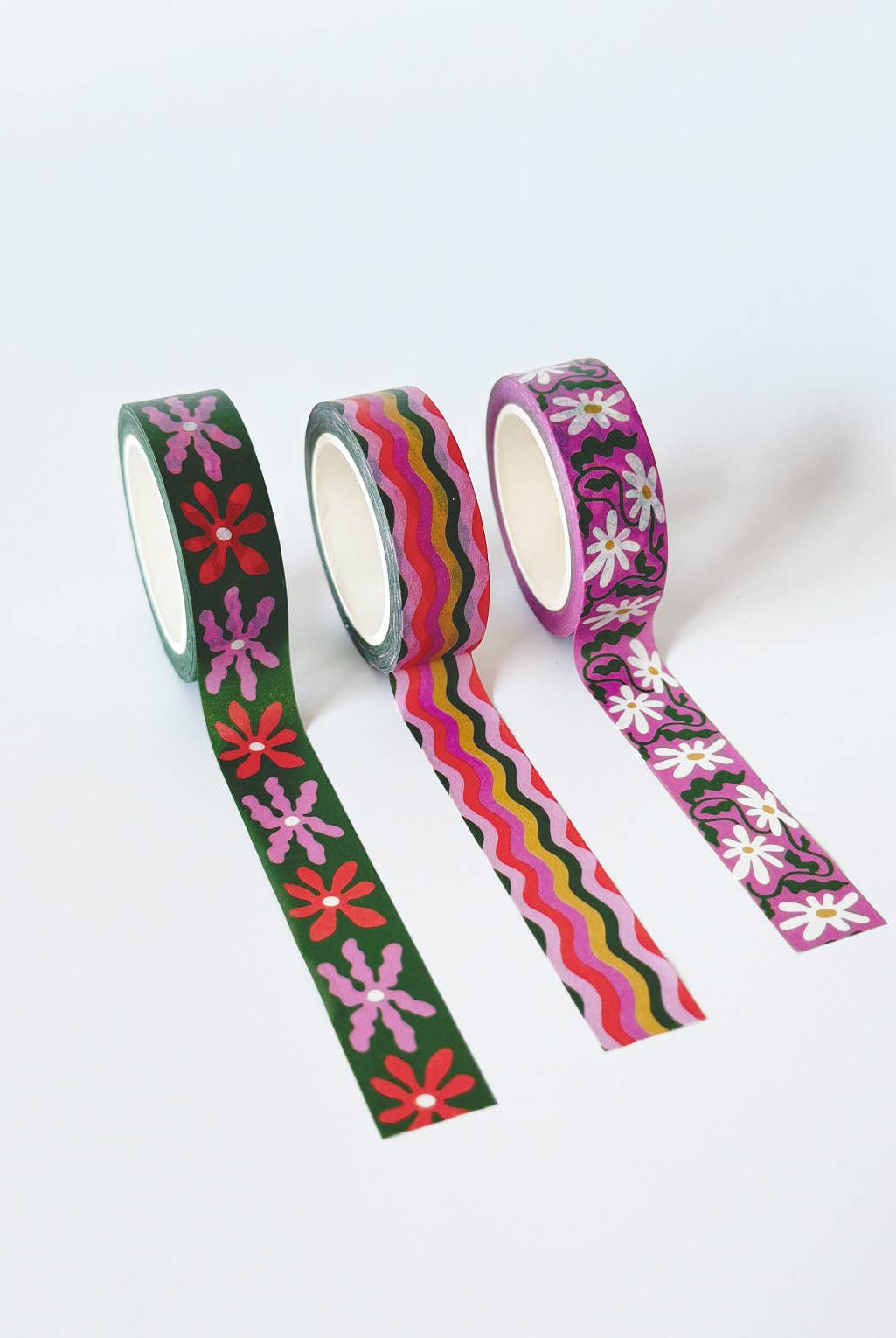 Washi Tape, Set of 3 | Wavy Daisy - Gather Goods Co.
