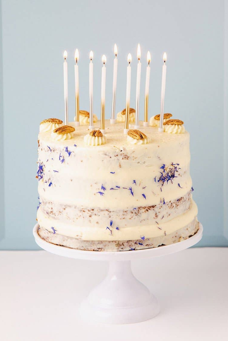 White & Gold Candles - 16 Pack - Gather Goods Co.