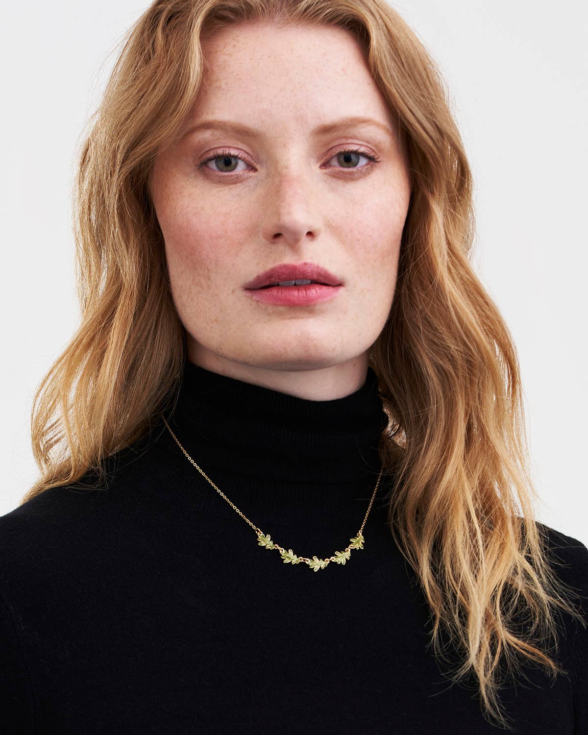 Oak Leaf Gold Choker Necklace - Gather Goods Co.