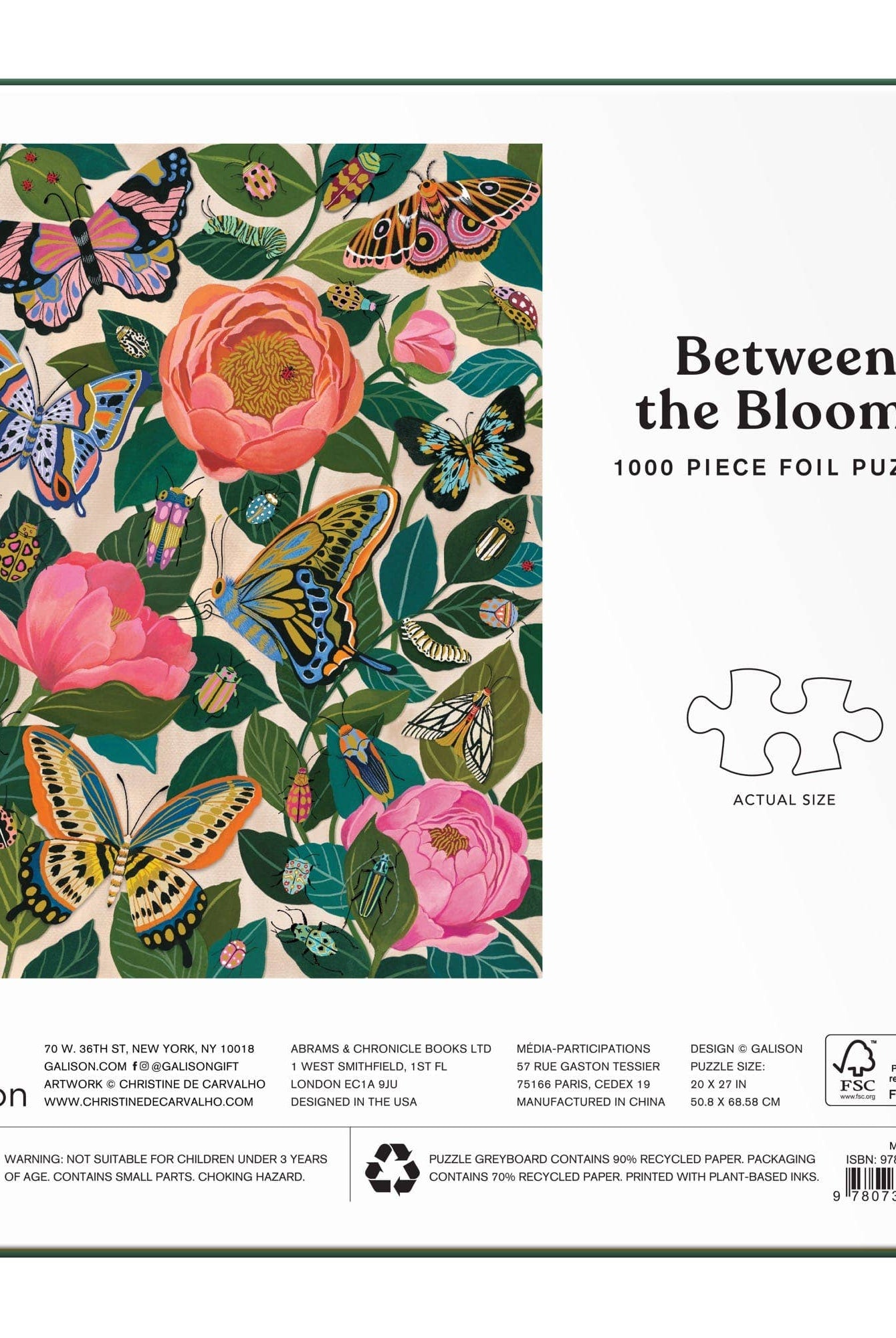 Between the Blooms 1000 Piece Foil Puzzle - Gather Goods Co.