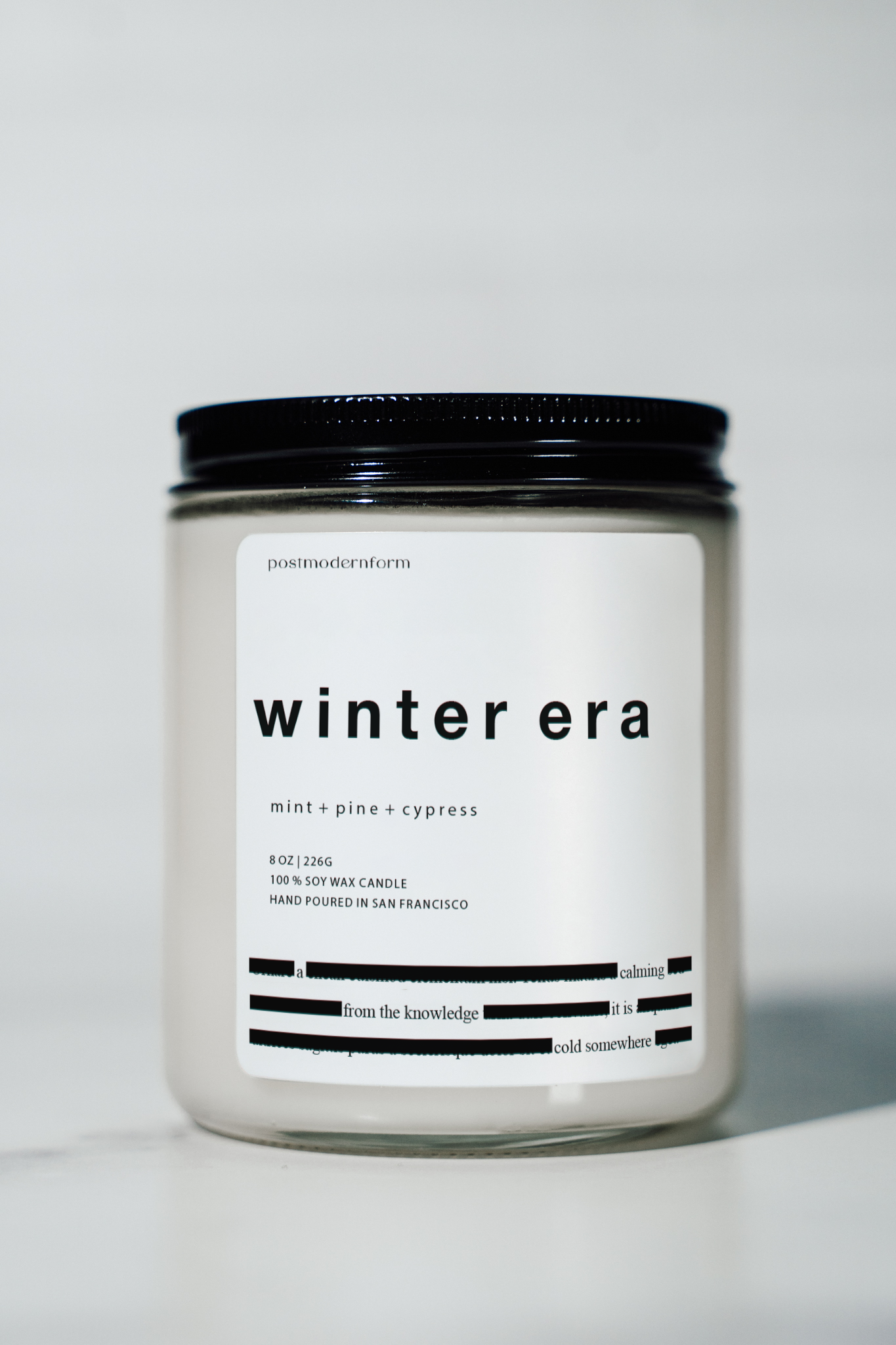 Mint, Pine & Cypress Soy Wax Candle - Gather Goods Co.