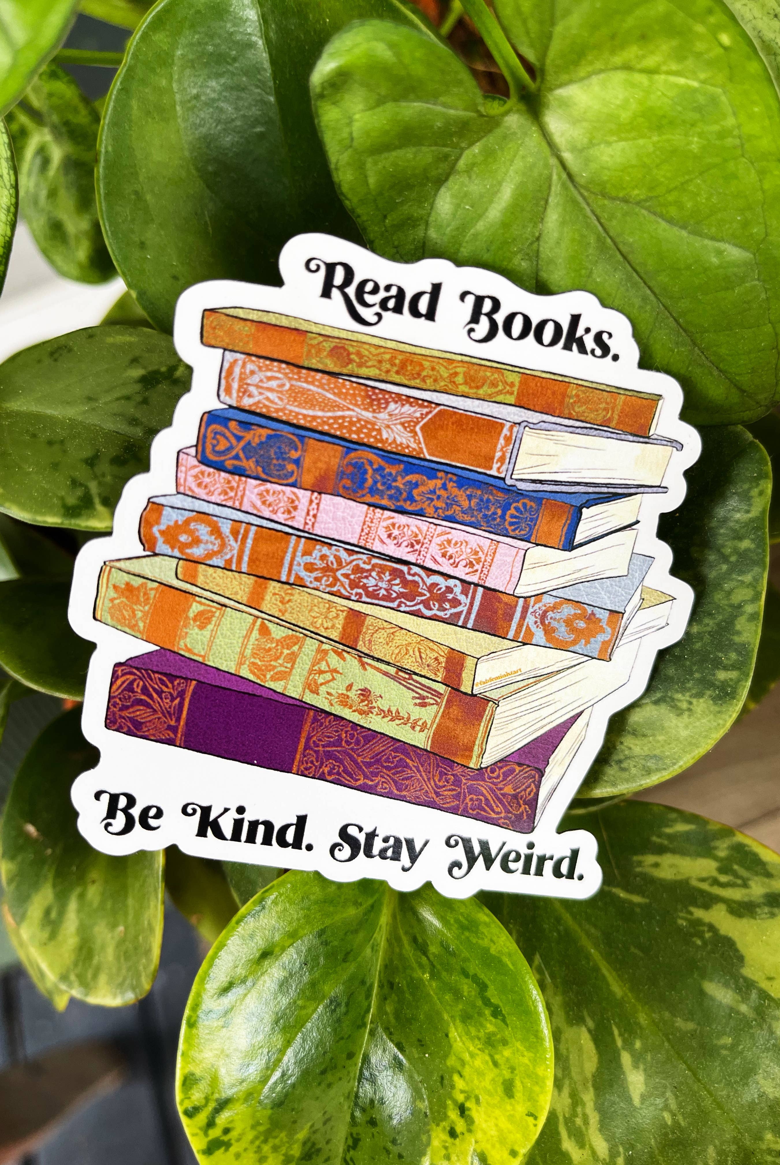 Read Books Be Kind Stay Weird: Feminist Magnet - Gather Goods Co.