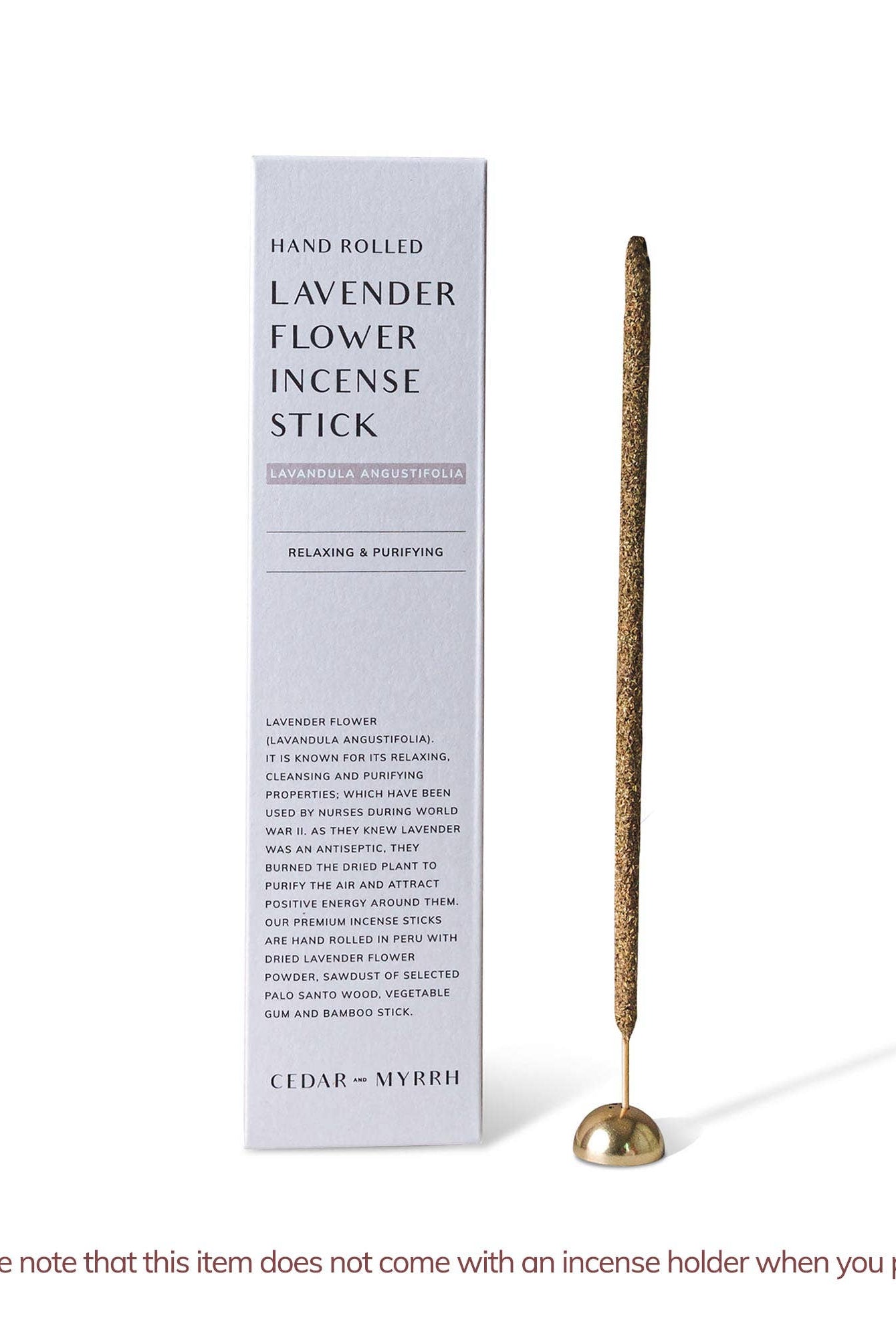 Lavender Hand Rolled Incense Stick - Gather Goods Co.