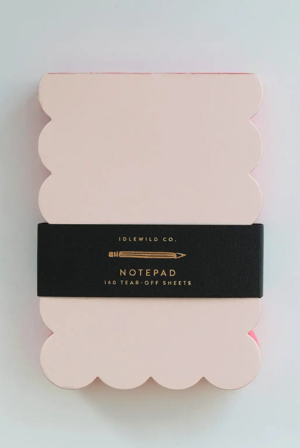 Scalloped Shaped Notepad | Peach + Persimmon Edge - Gather Goods Co.