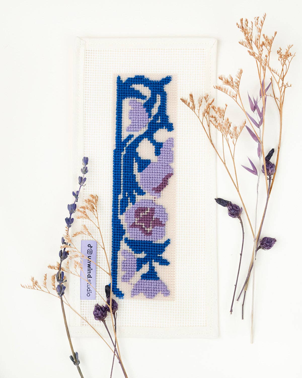 Bluebell Bookmark Needlepoint Kit - Gather Goods Co.