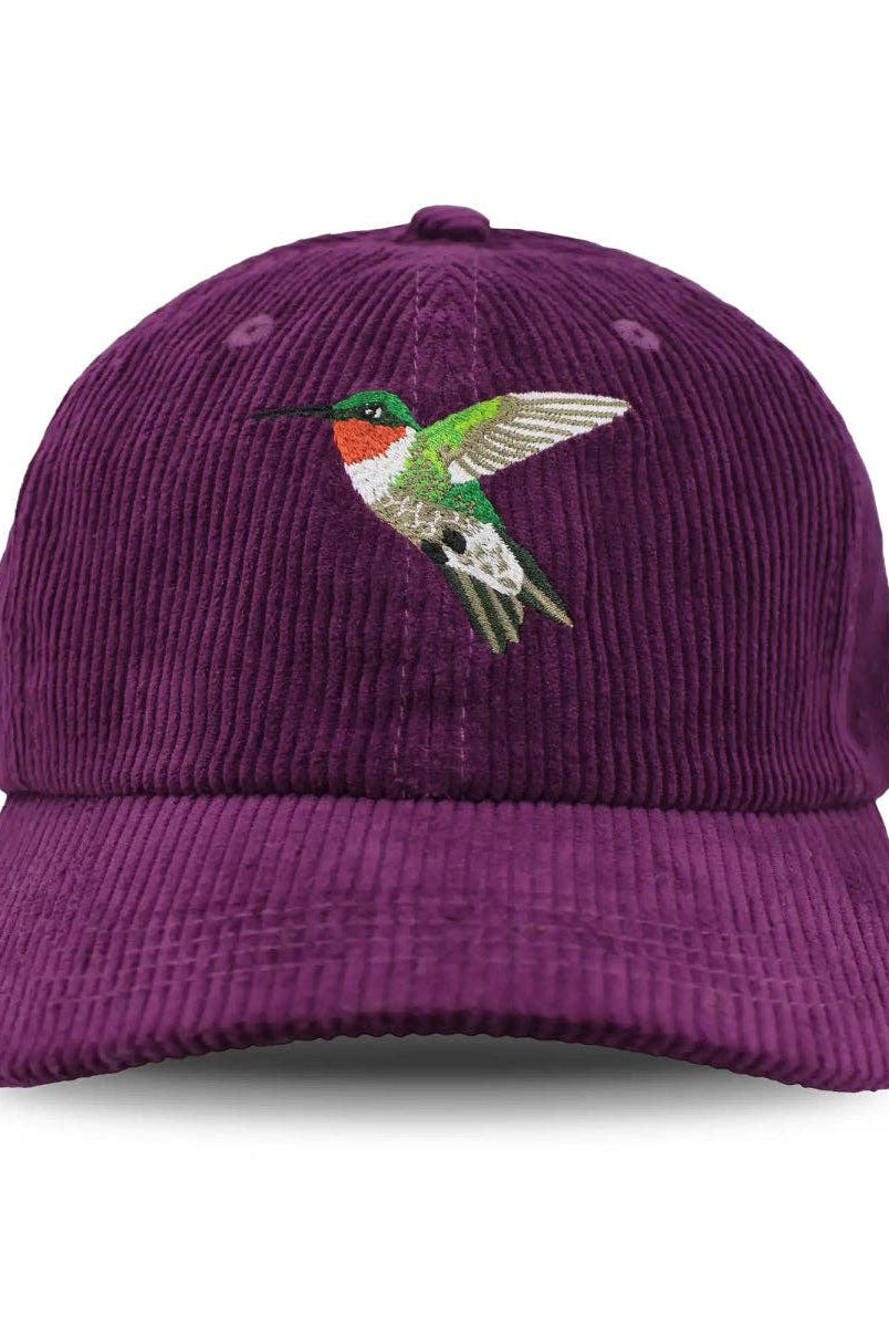 Ruby-throated Hummingbird Corduroy Hat - Gather Goods Co.