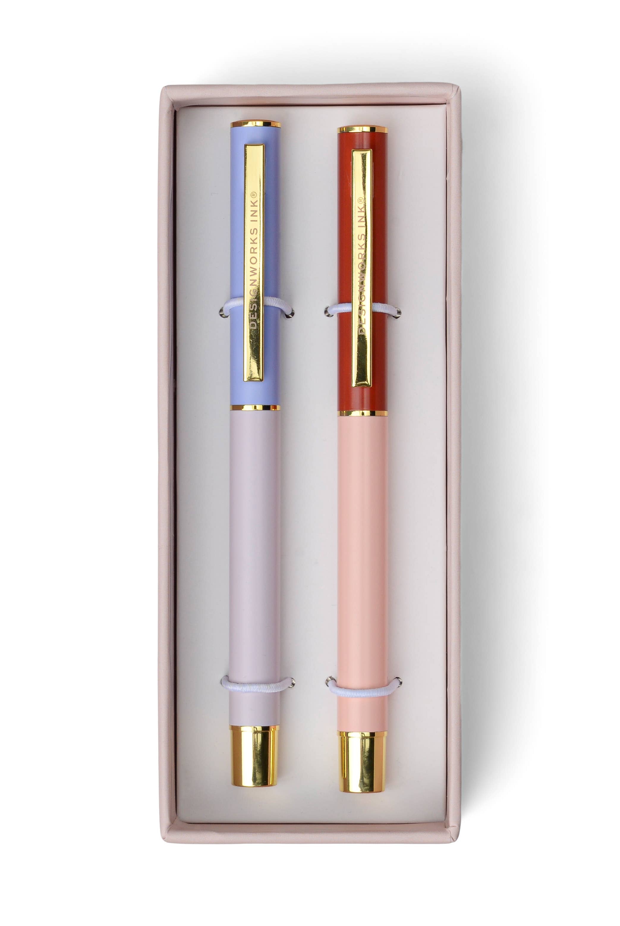 Color Block Pens - Lavender + Blush - Gather Goods Co.