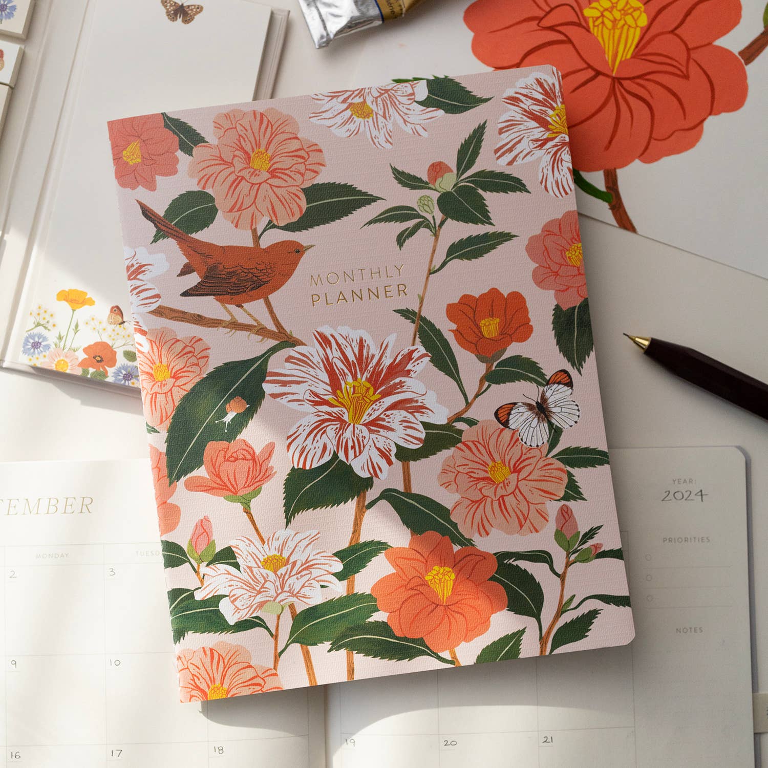 CAMELLIA | UNDATED MONTHLY PLANNER - Gather Goods Co.