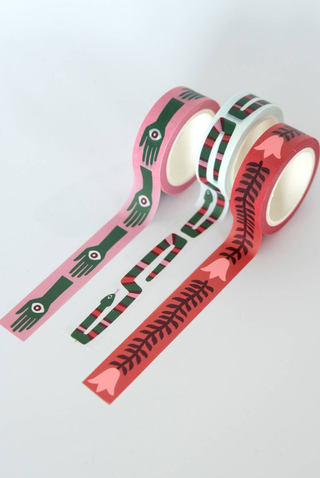Folk Art Prints Washi Tape, Set of 3 - Gather Goods Co.