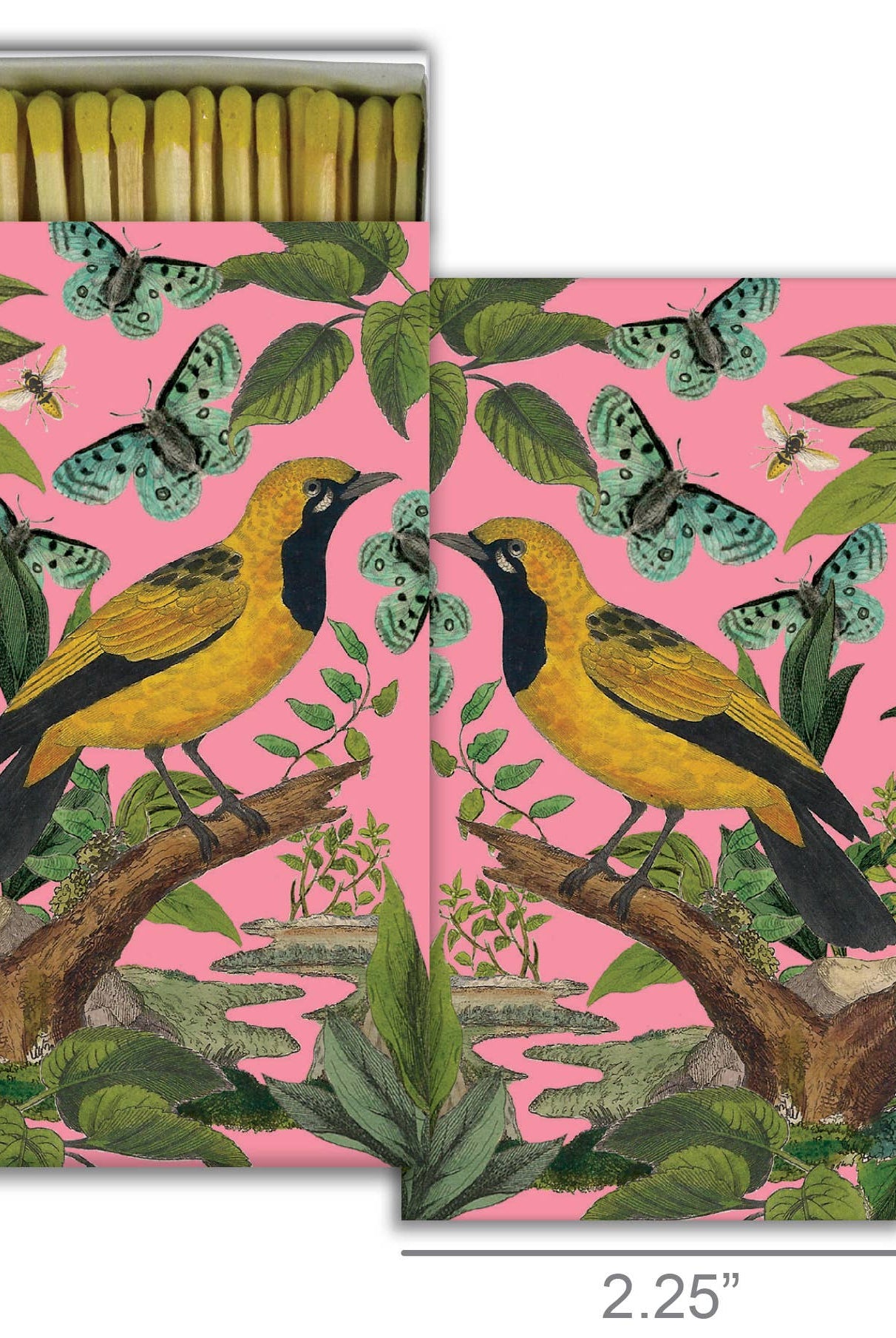 Match Box - Yellow Bird and Pink Art - Gather Goods Co.