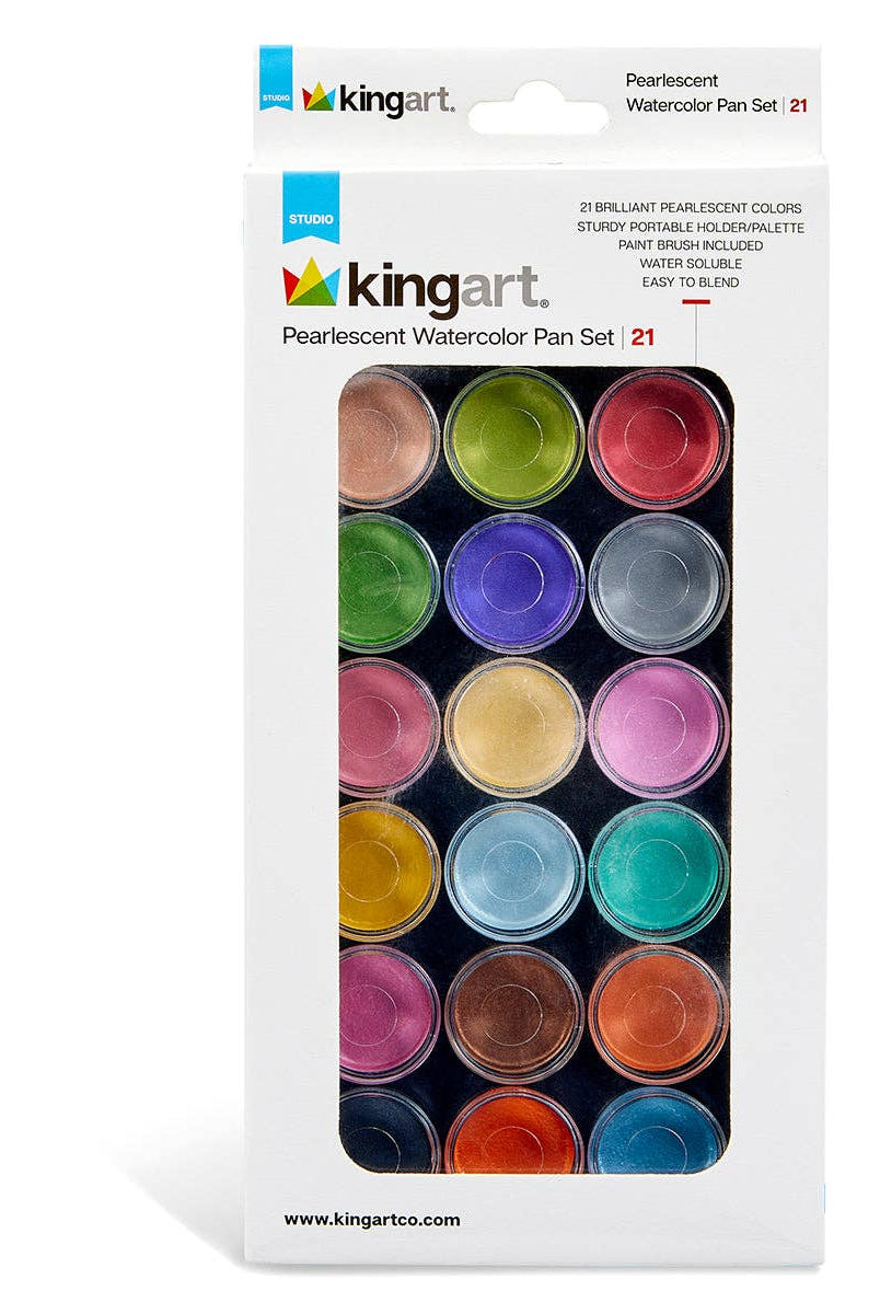 Watercolor Paint 21 Pearlescent Colors - Gather Goods Co.