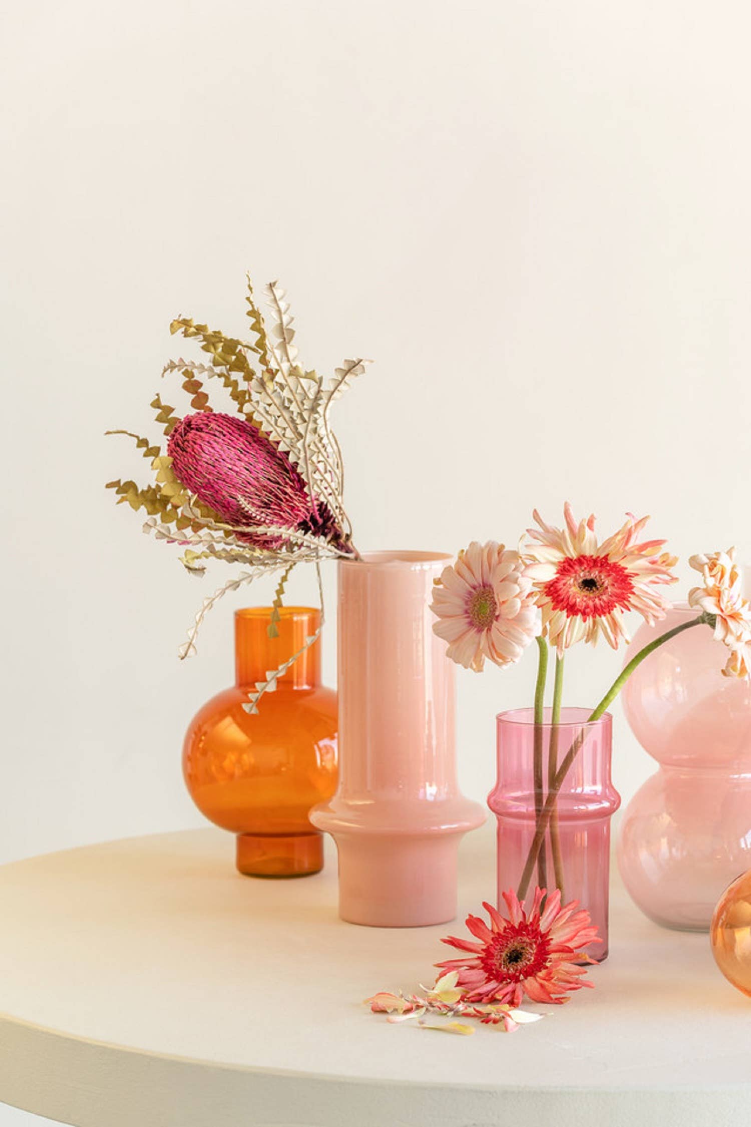 Peachy Pink Oversized Vase - Gather Goods Co.