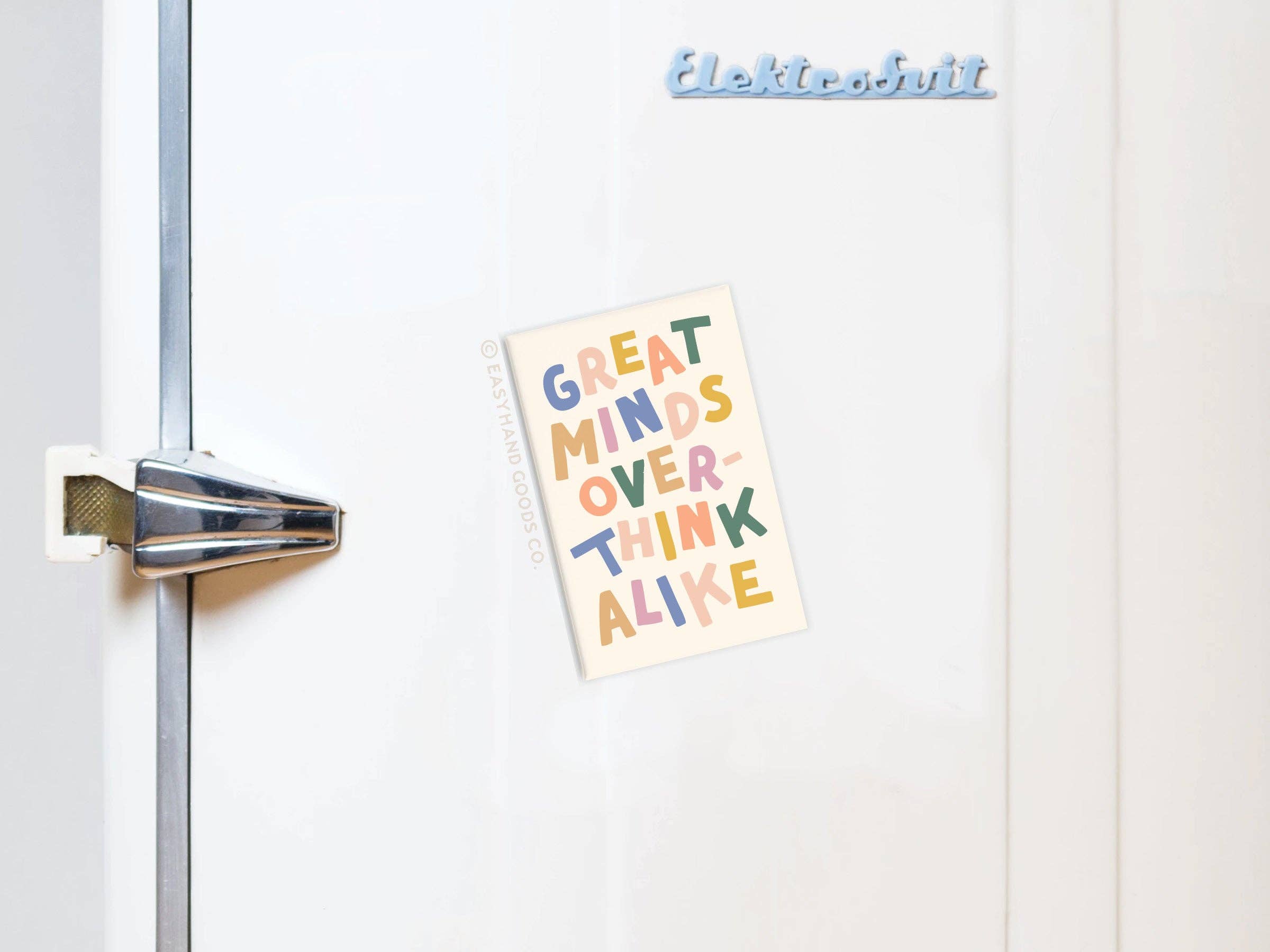 Great Minds Overthink Alike Refrigerator Magnet - Gather Goods Co.