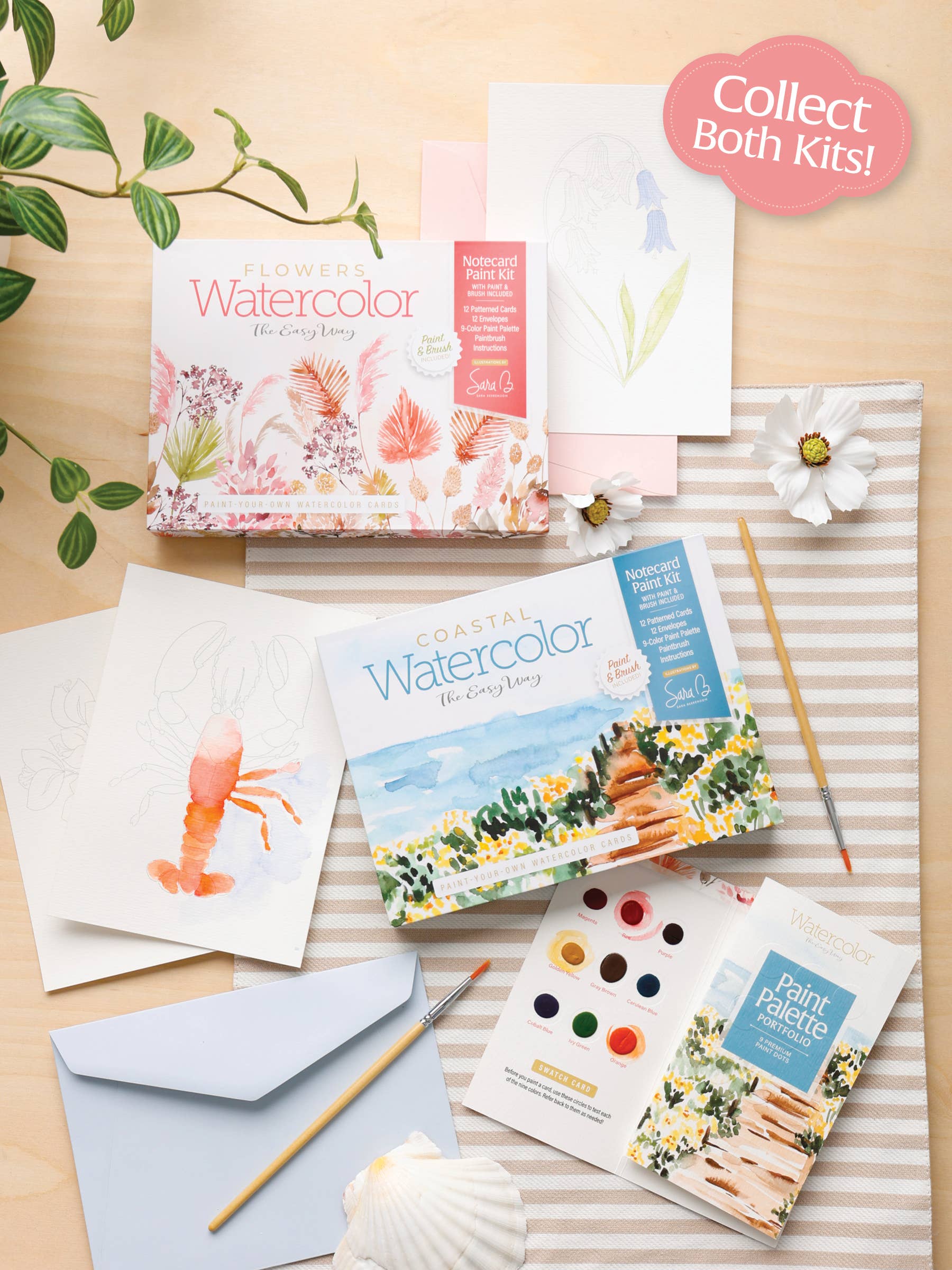 Paint Your Own Watercolor Cards - Flowers - Gather Goods Co.