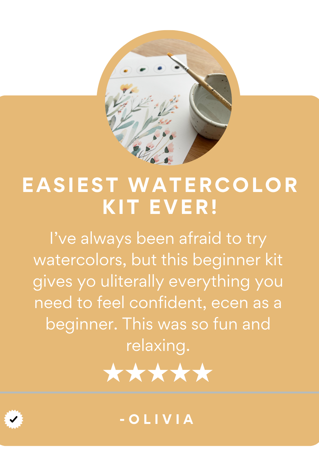 All-In-One Beginner Watercolor Kit - Hummingbird - Gather Goods Co.