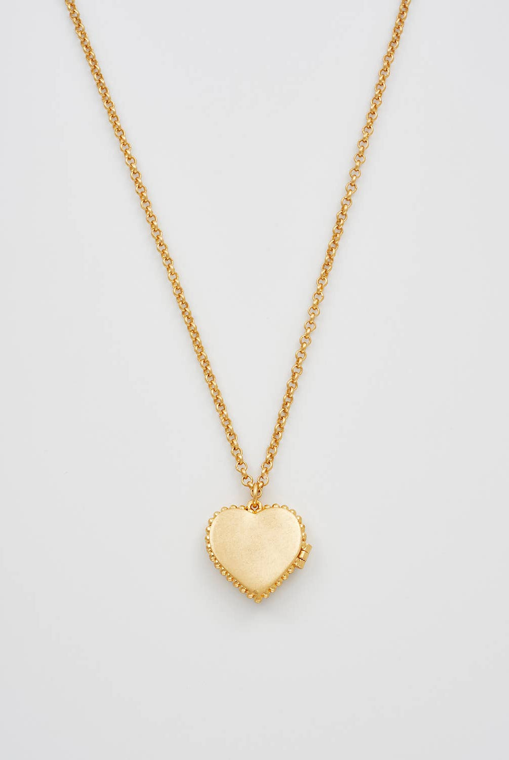 Gaia Lily Heart Locket Necklace - Gather Goods Co.