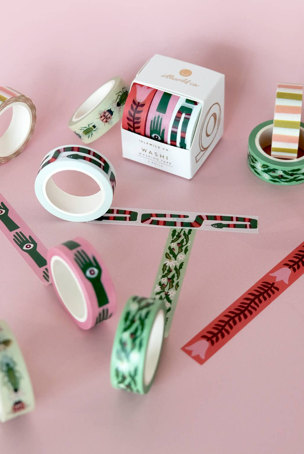 Folk Art Prints Washi Tape, Set of 3 - Gather Goods Co.