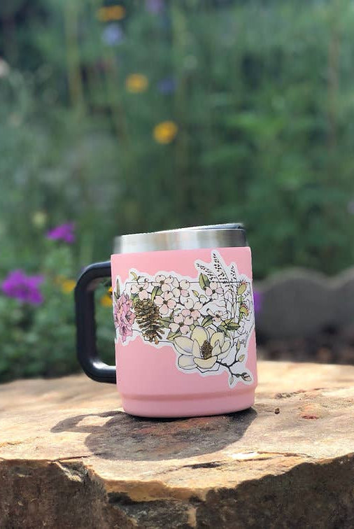 North Carolina Native Plants vinyl sticker - Gather Goods Co.
