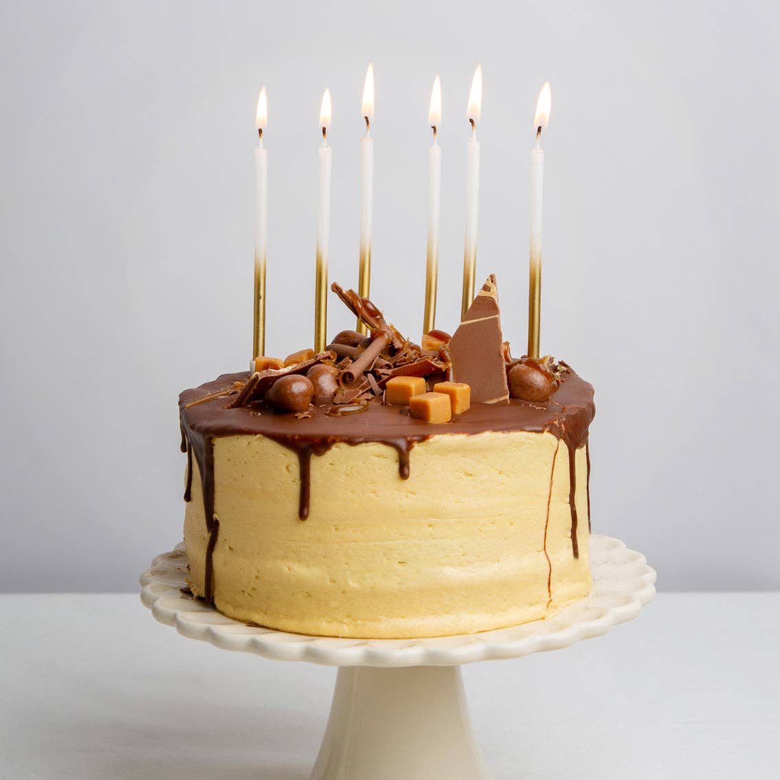 White & Gold Candles - 16 Pack - Gather Goods Co.