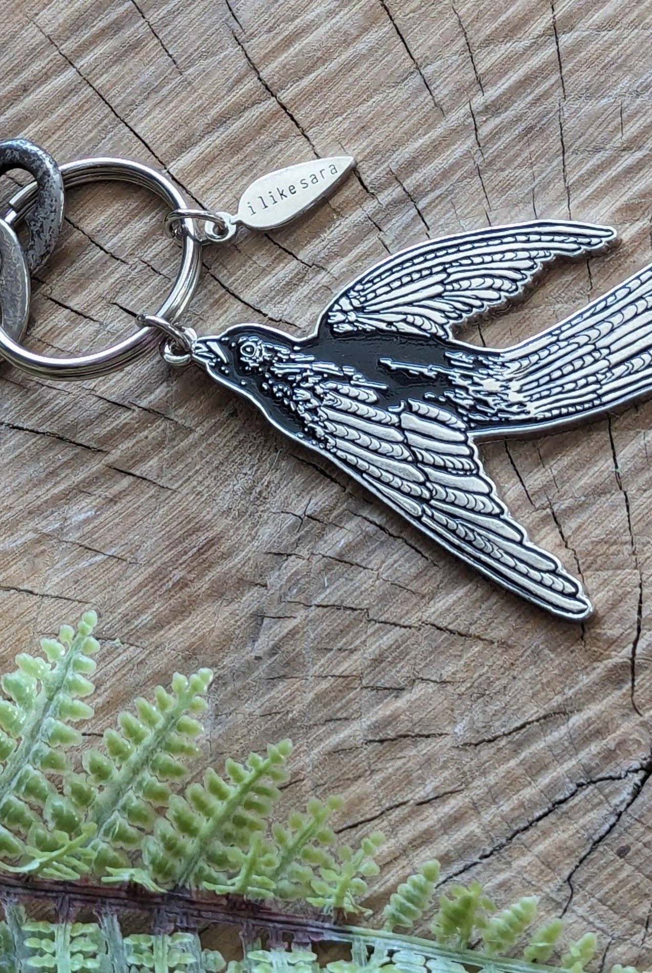 Bird Keychain, Purse Charm, Metal enamel - Gather Goods Co.