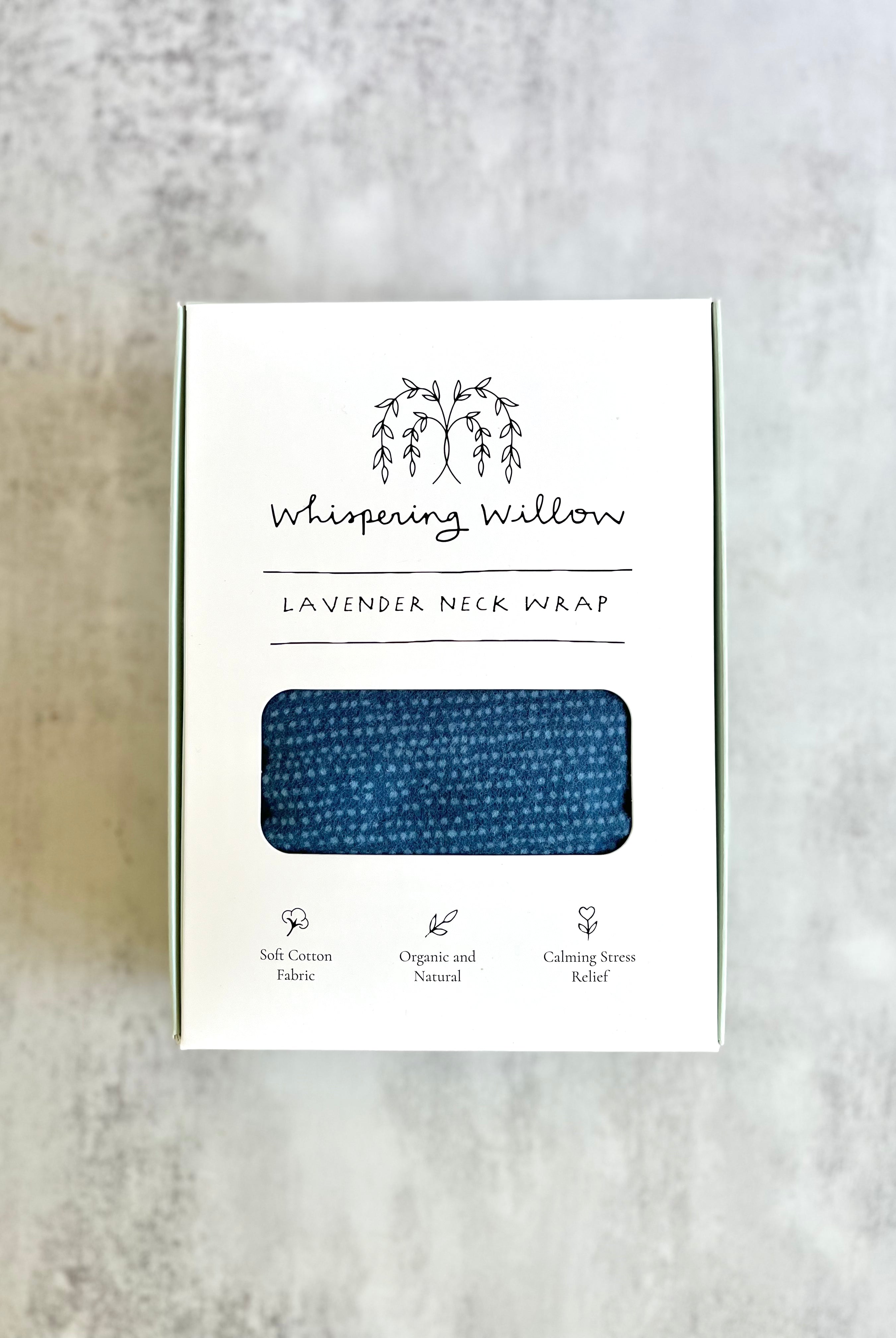 Lavender Neck Wrap - Deep Blue Color - Gather Goods Co.