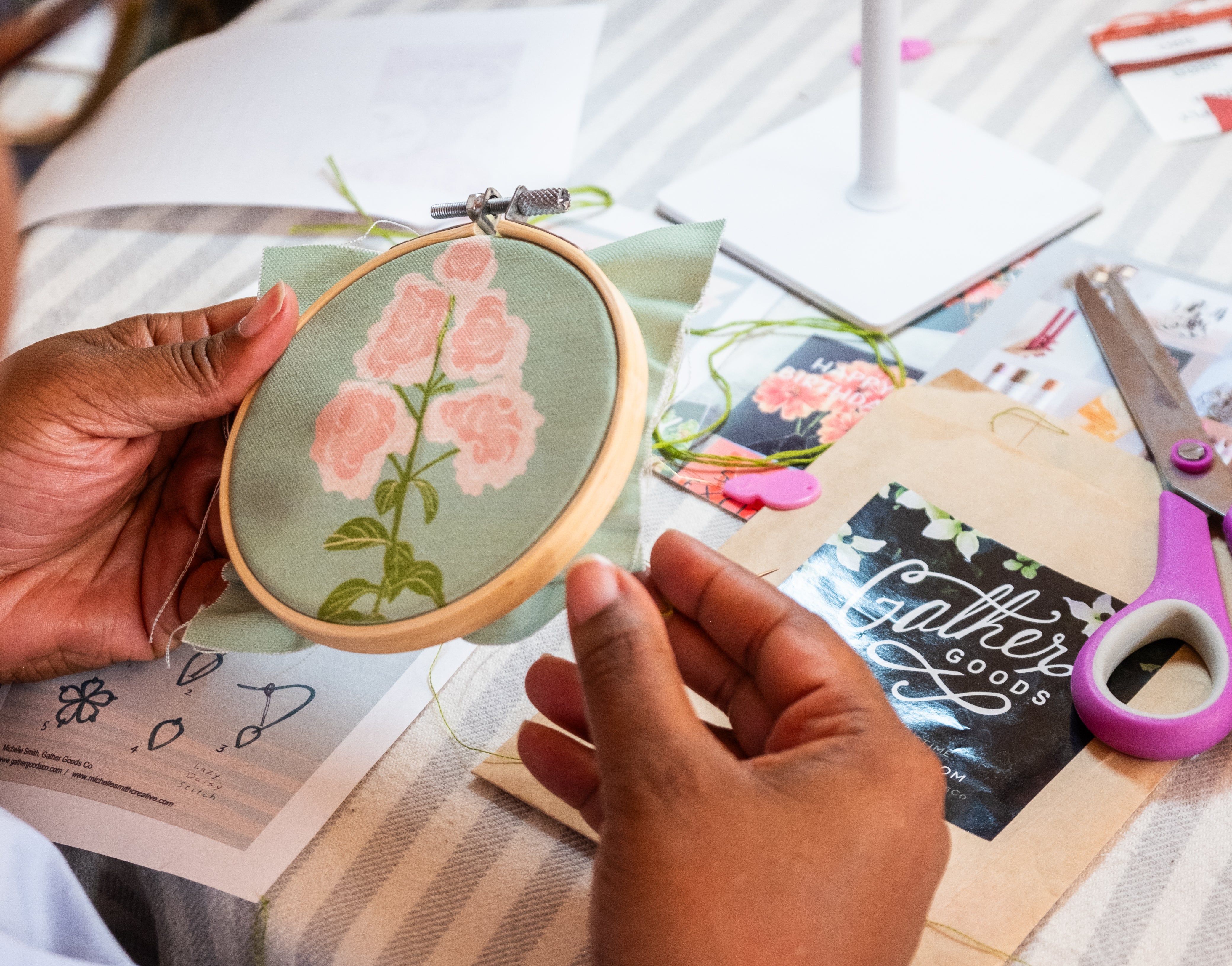 Embroidery Class for Beginners - Gather Goods Co.