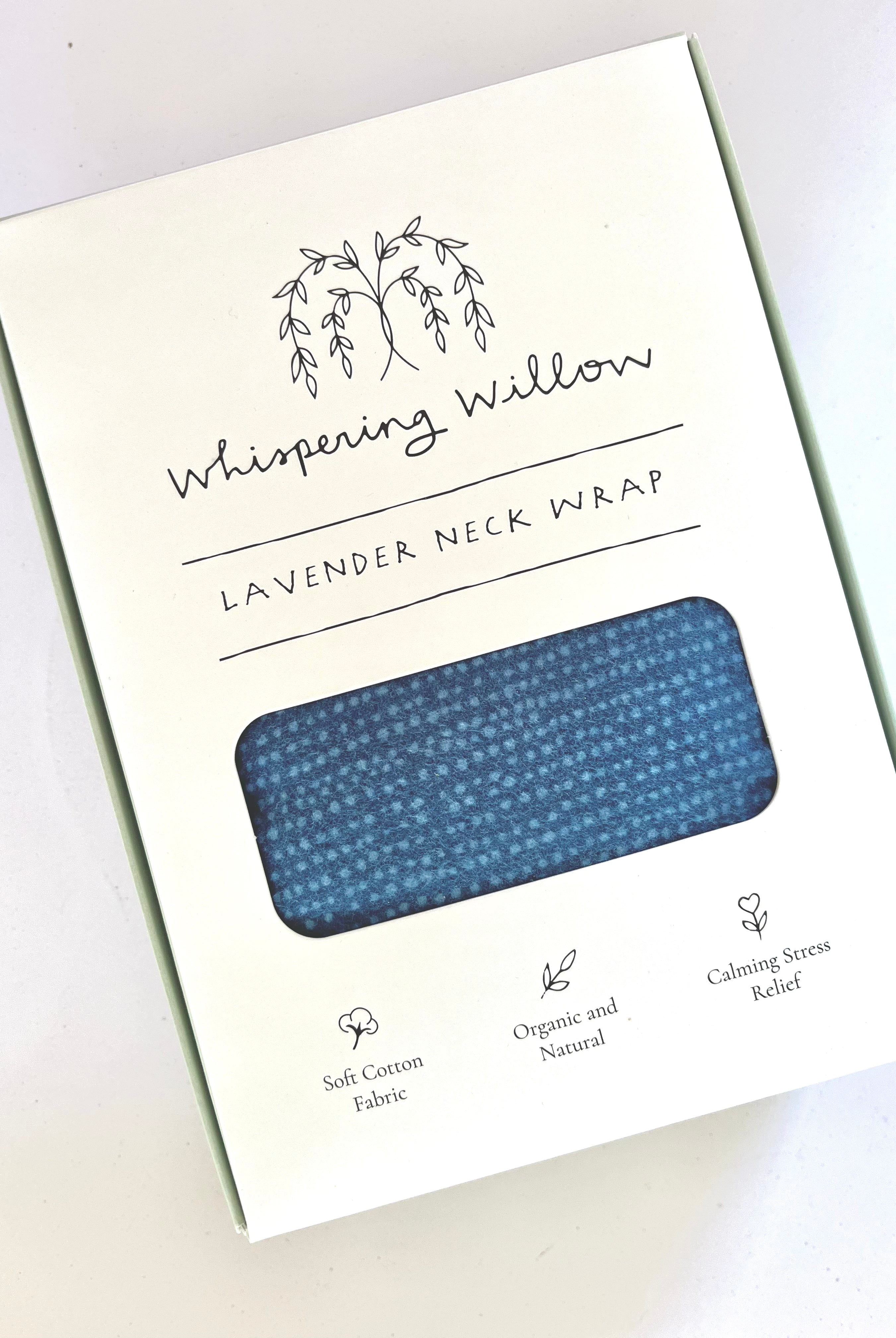 Lavender Neck Wrap - Deep Blue Color - Gather Goods Co.