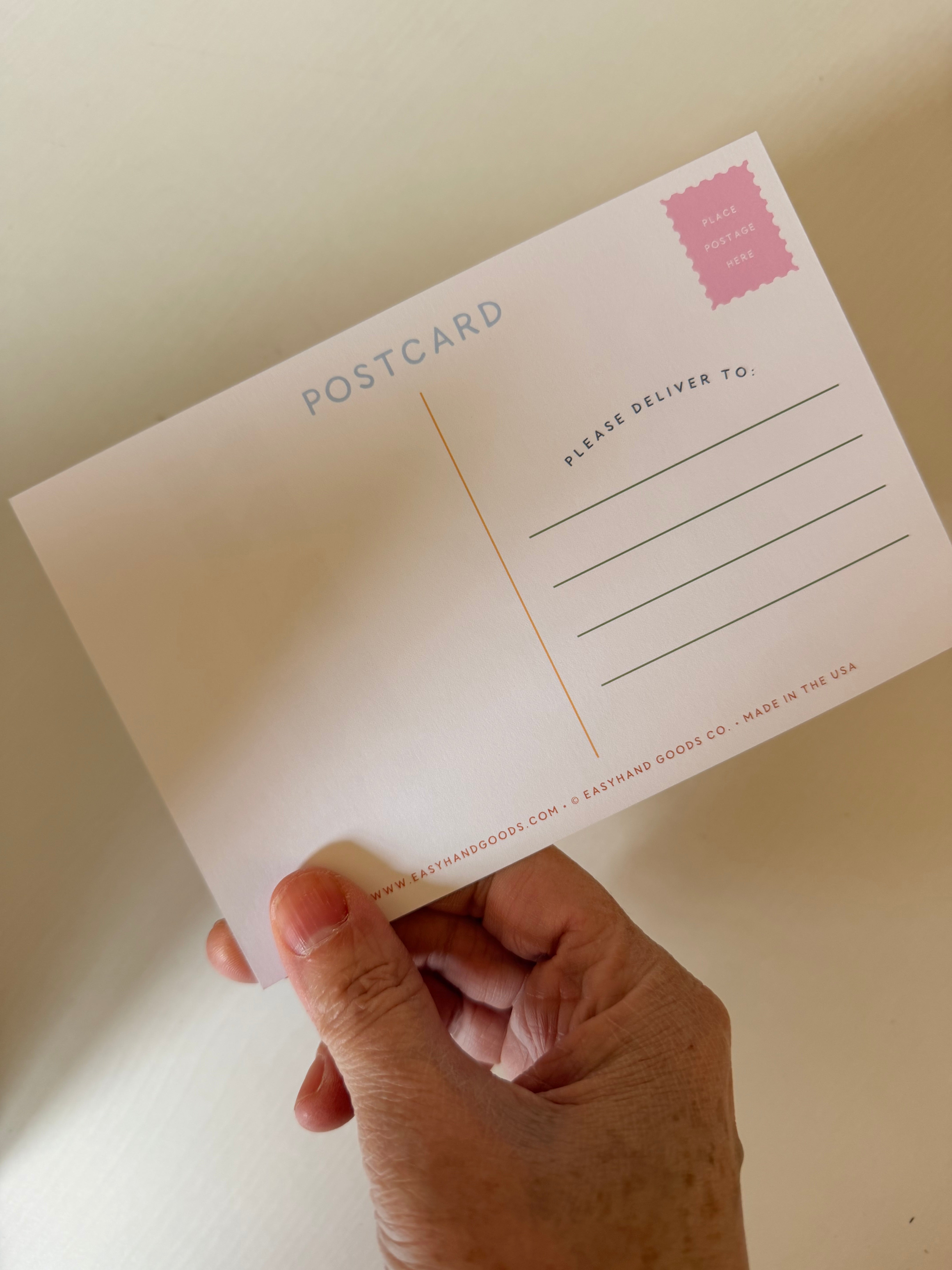 Cary, NC Wavy Letter Postcard - Gather Goods Co.