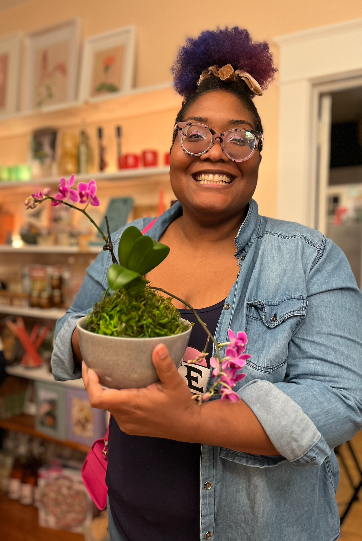 Flower Arranging Class, Orchid Kokedama - Gather Goods Co.