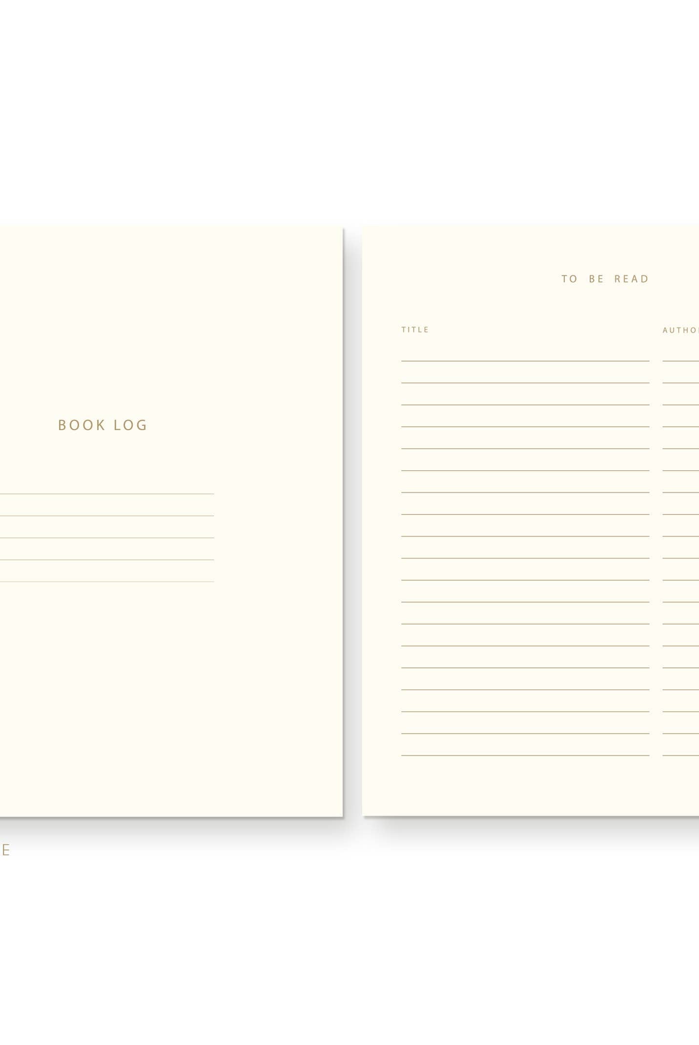 Striped Book Log Reading Journal - Gather Goods Co.