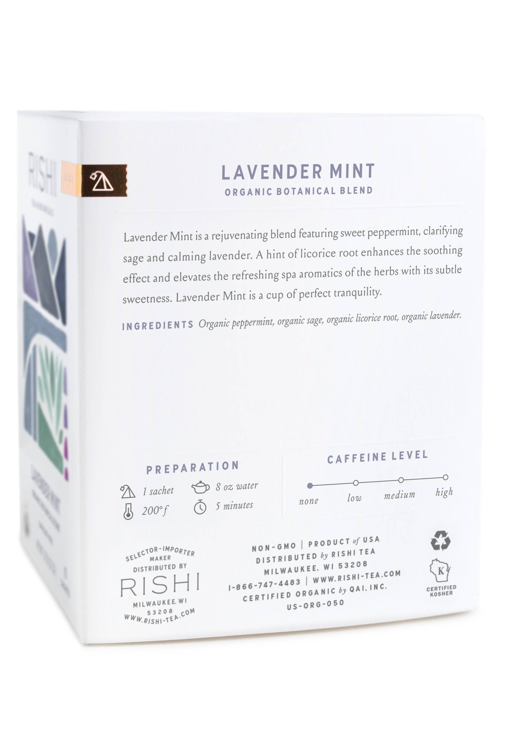 Lavender Mint Organic Herbal Tea Sachets - Gather Goods Co.