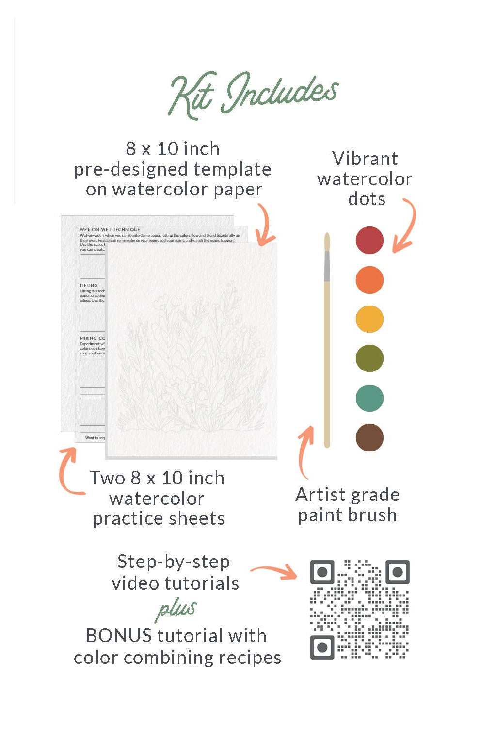 All-In-One Beginner Watercolor Kit - Hummingbird - Gather Goods Co.