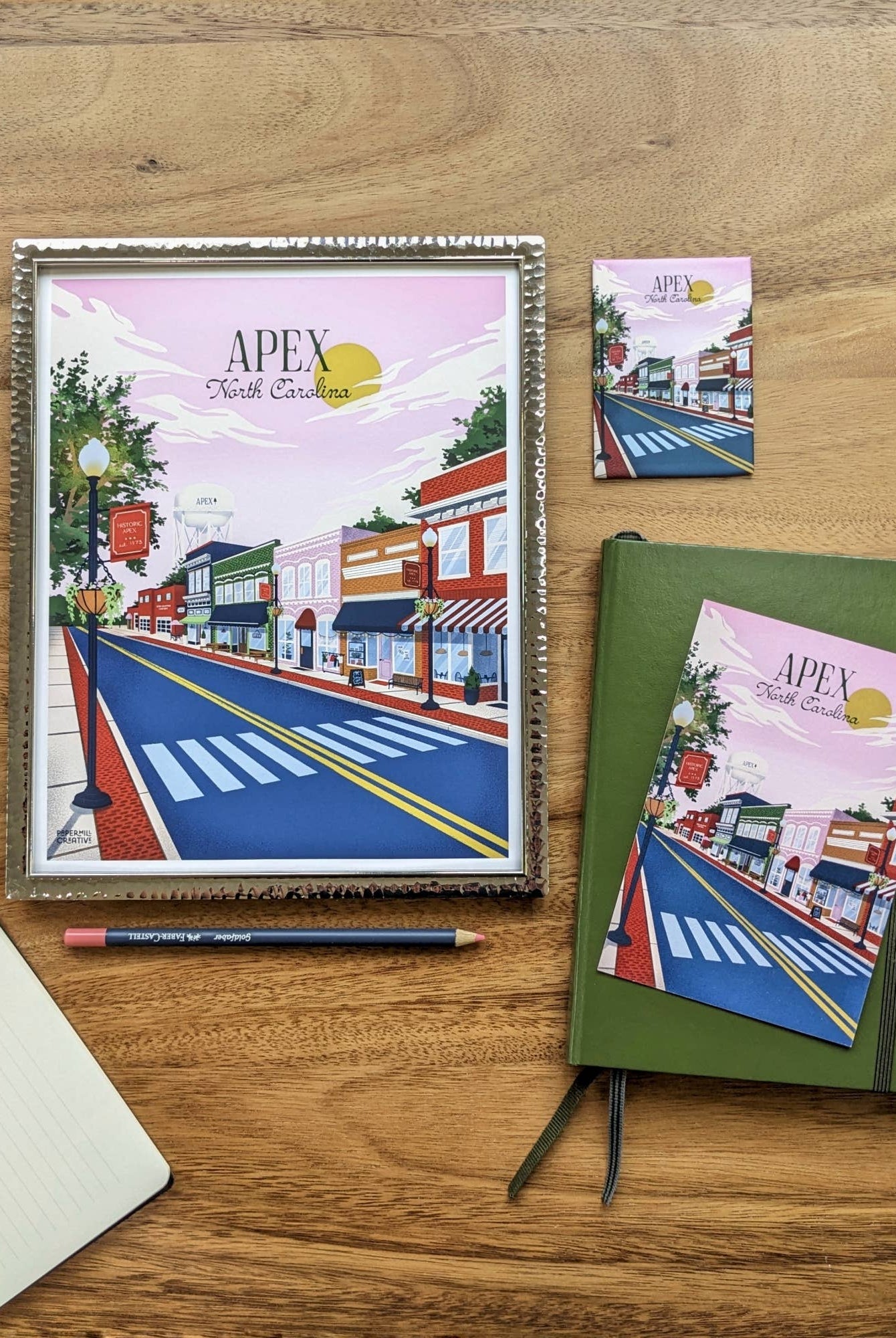 Apex, NC Souvenir Magnet - Gather Goods Co.
