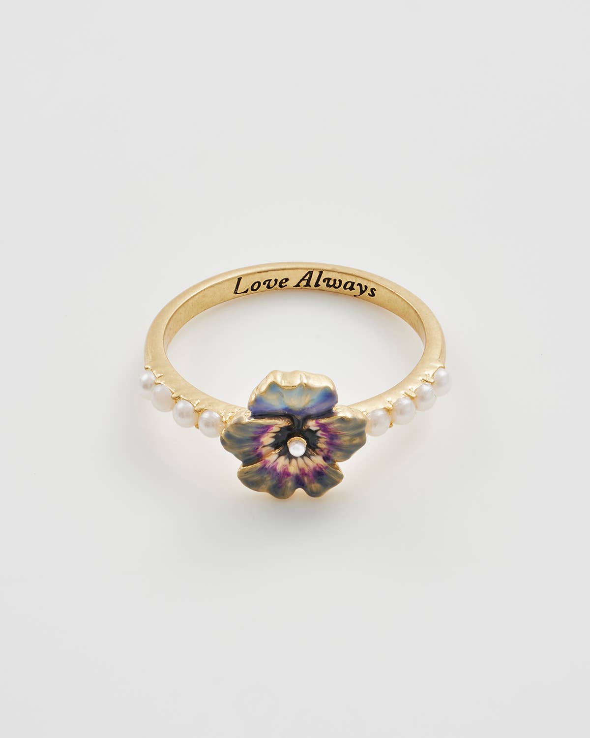 Pansy Pearl Ring - Gather Goods Co.