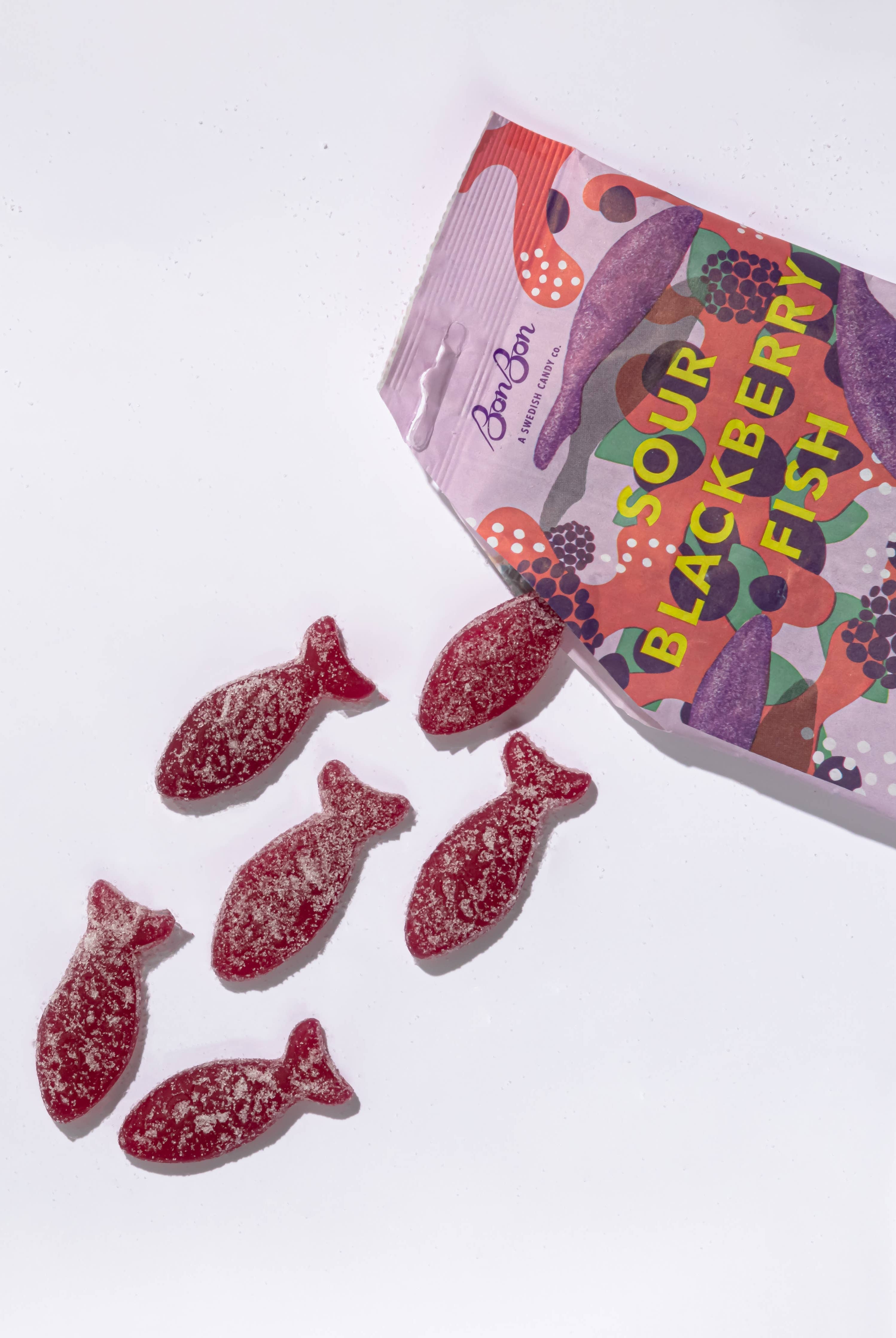 Sour Blackberry Swedish Fish Vegan & Gluten Free Candy - Gather Goods Co.